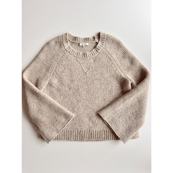 MADEWELL Donegal Funfetti flecked wide sleeve sweater Sweater, Size M - Picture 5 of 16